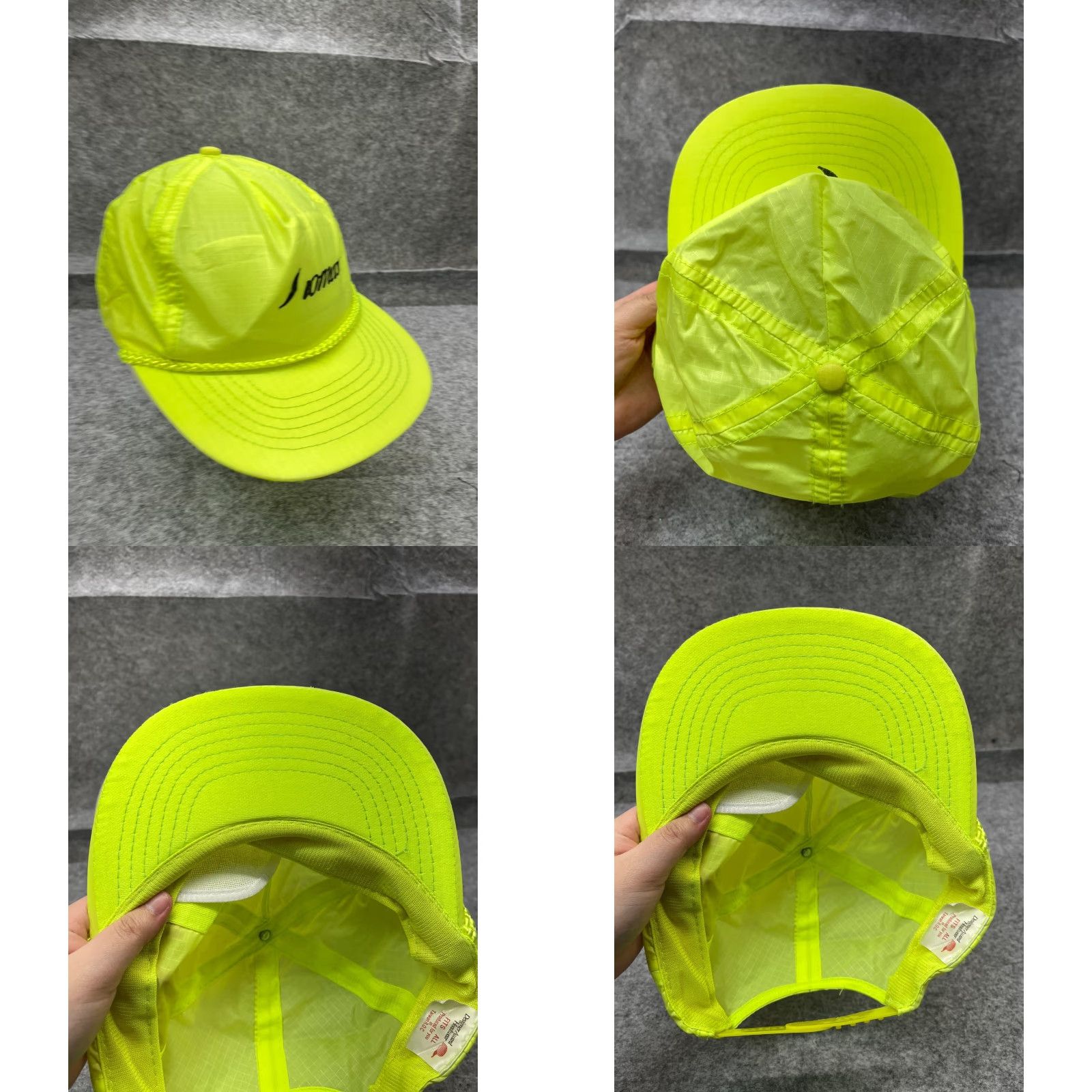 Vintage VINTAGE St.Thomas Hat Cap Snap Back Adult One Size Neon Green Nylon Hatch Rope 90s Size ONE SIZE - 8 Thumbnail