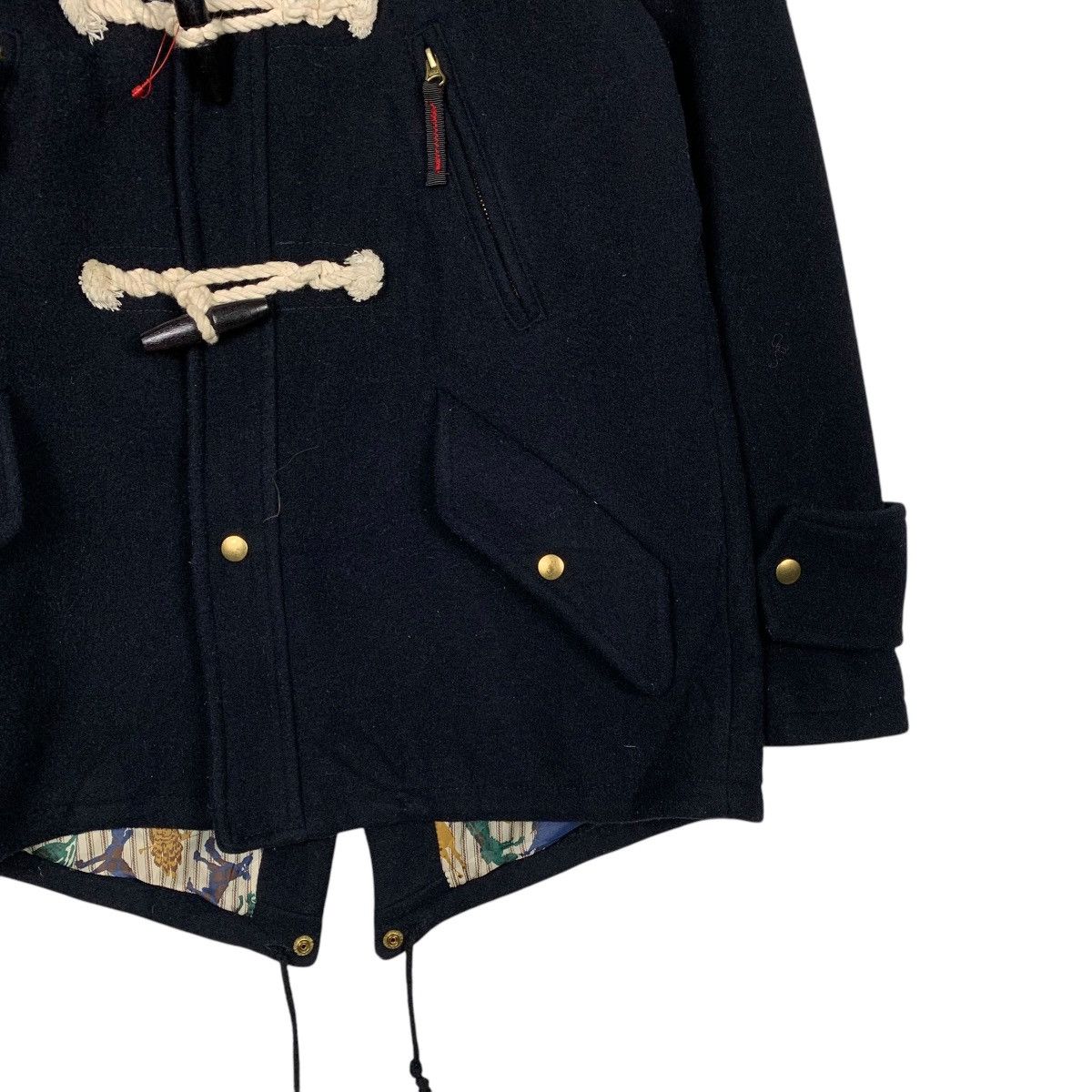 Ne-Net Ne-net Hooded Wool Duffle Coat Size US M / EU 48-50 / 2 - 4 Thumbnail