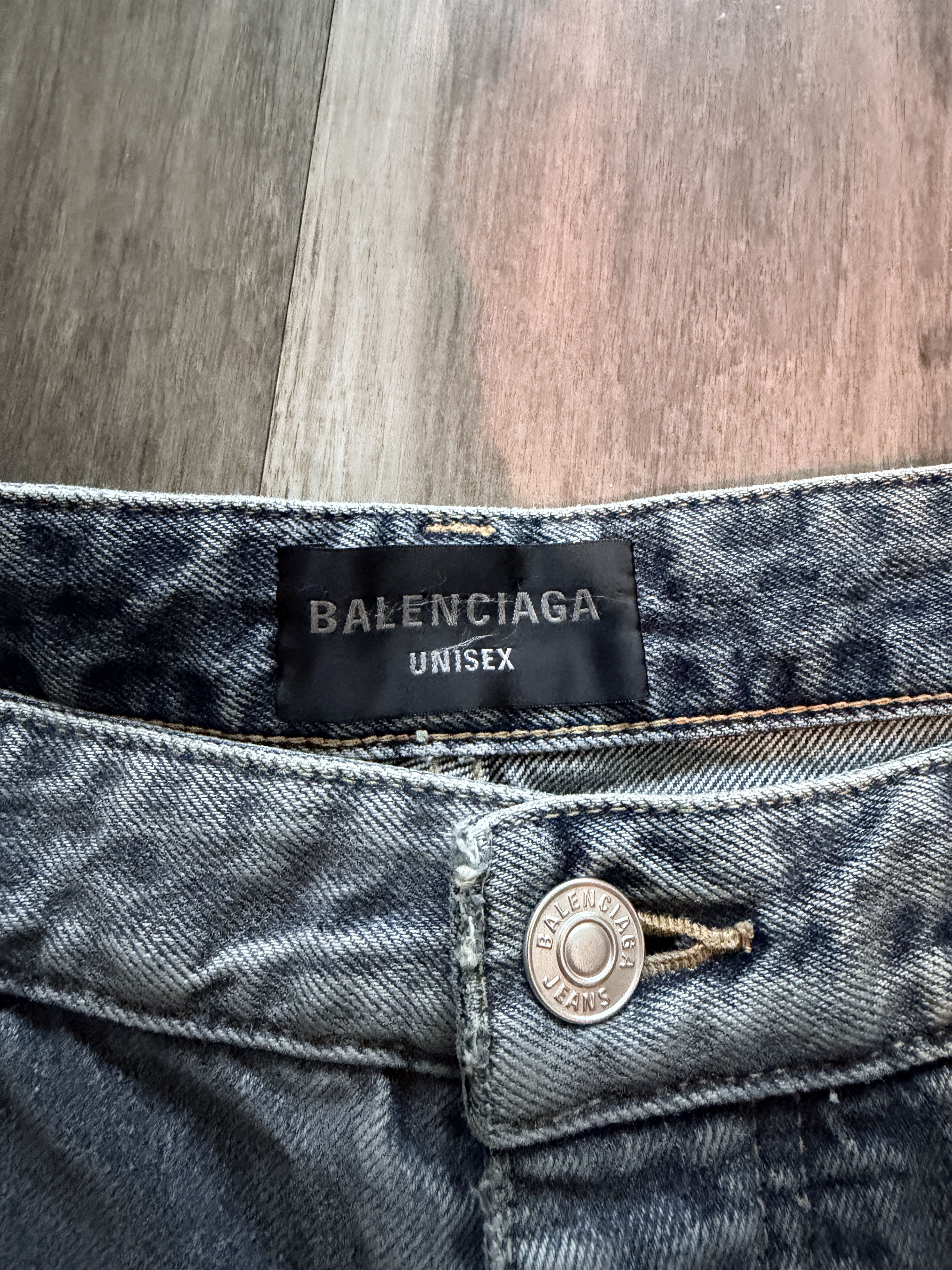 Balenciaga Reflective 3M Woven Made in Japan Baggy Denim Jeans Size US 34 / EU 50 - 7 Thumbnail