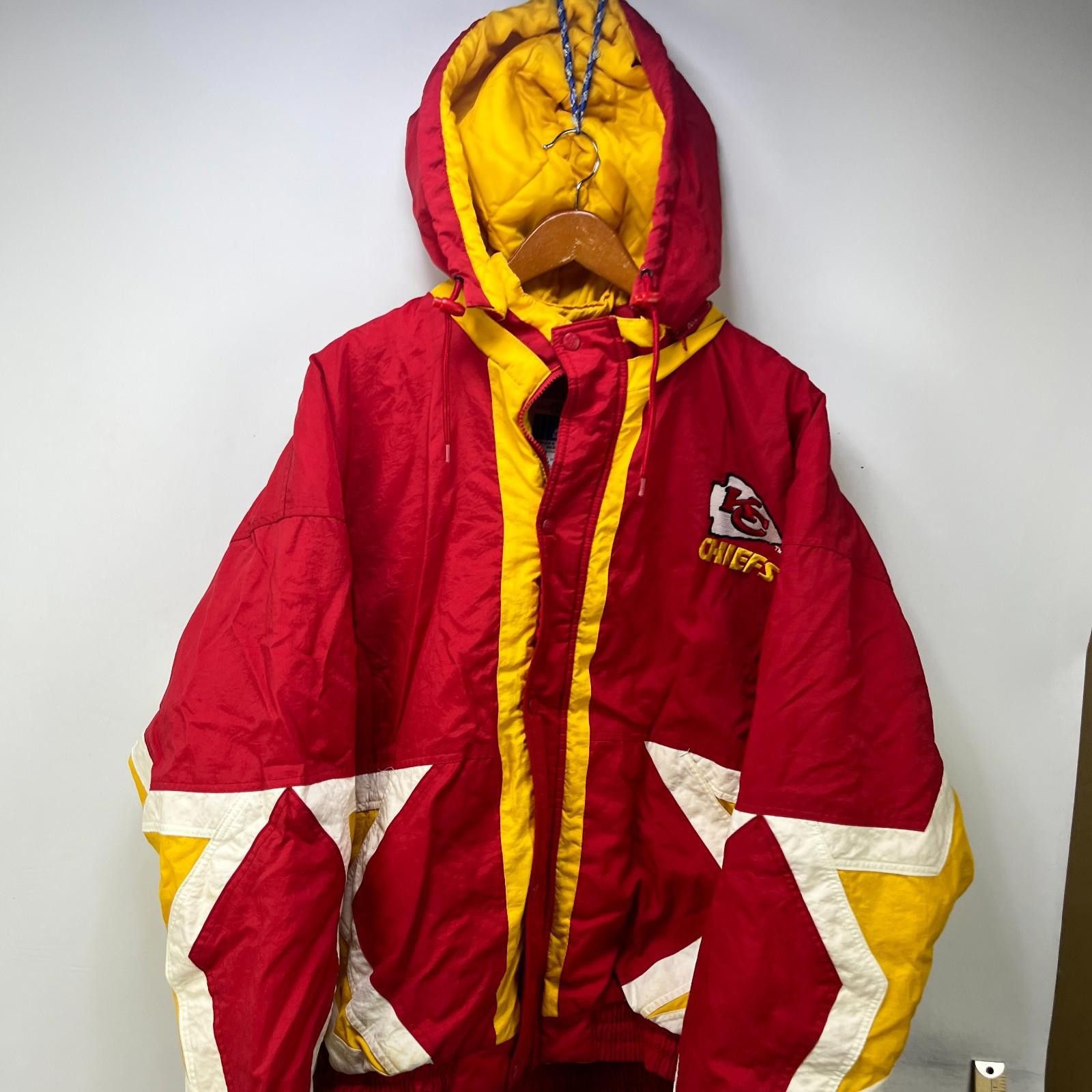 Starter Vintage 90s Starter Kansas City Chiefs NFL Puffer Jacket XL Size ONE SIZE - 3 Thumbnail