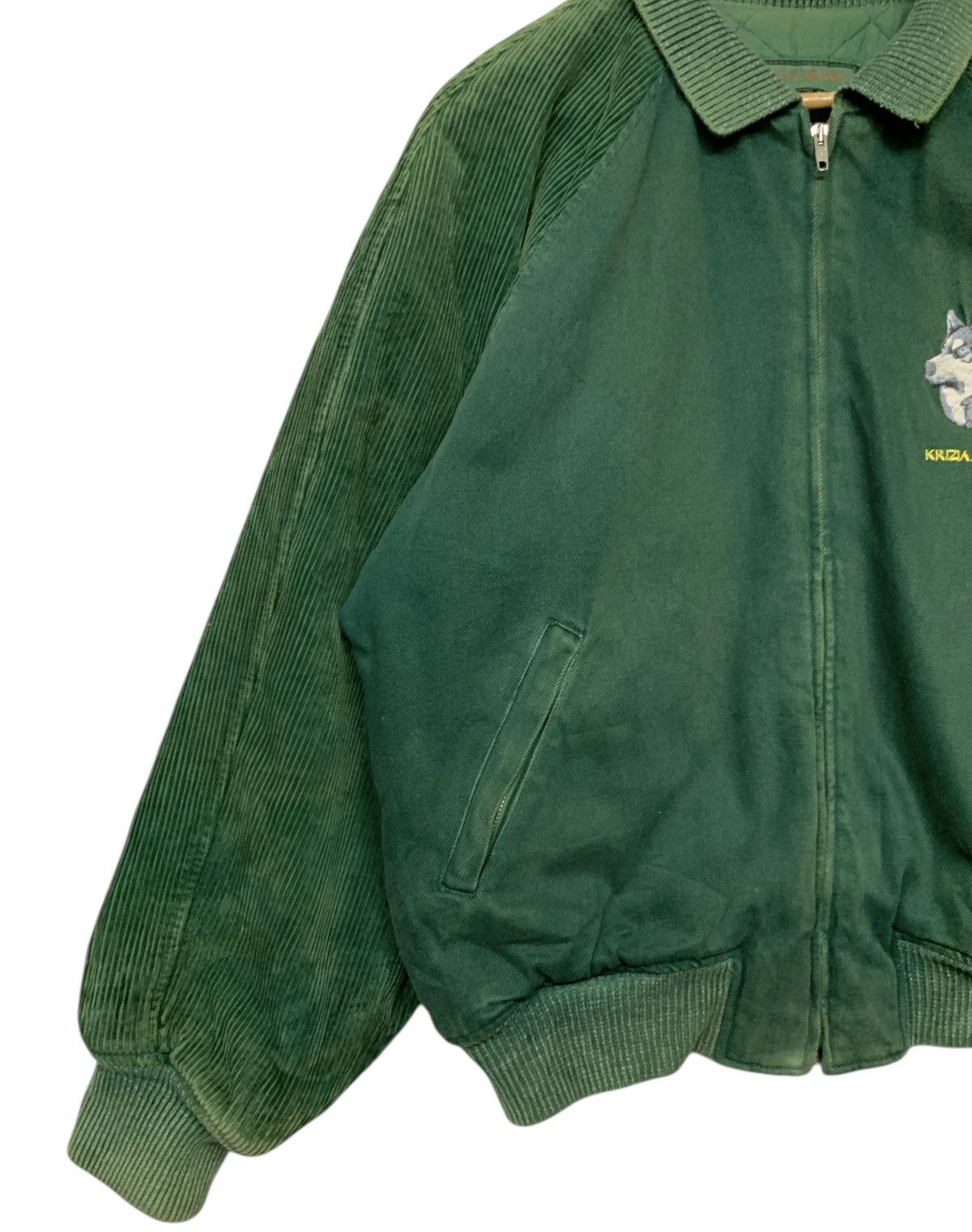 Designer × Krizia Uomo × Vintage Vintage Krizia Jeans Bombers Zipper Down Jacket Size US L / EU 52-54 / 3 - 7 Thumbnail