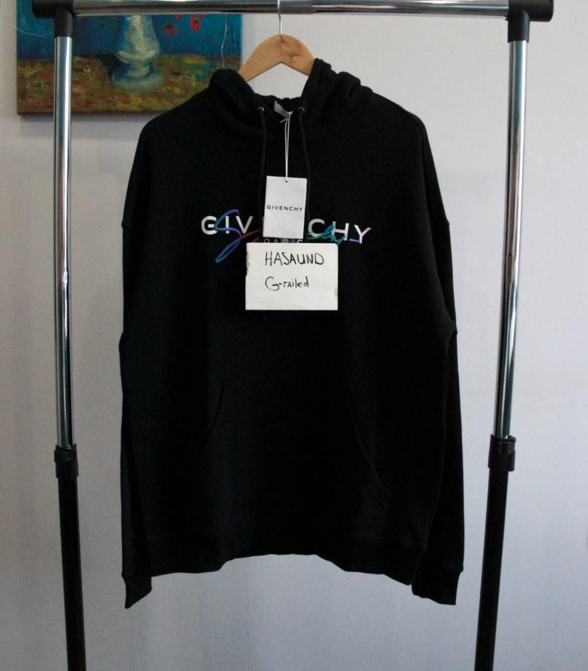 Givenchy Givenchy black rainbow hoodie Size US L / EU 52-54 / 3 - 8 Thumbnail
