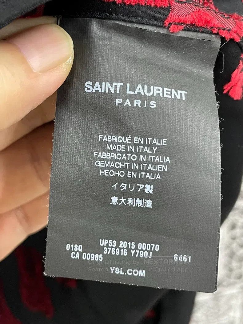 Saint Laurent Paris Saint Laurent Paris size 39 Black Long Sleeve Shirt with R Size US S / EU 44-46 / 1 - 4 Thumbnail