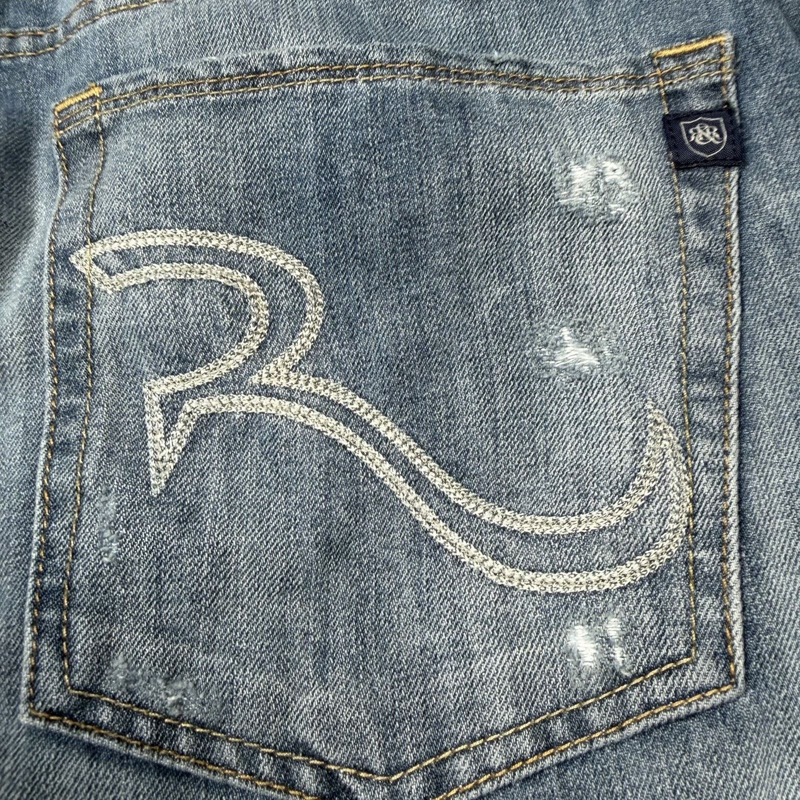 Rock & Republic Rock & Republic Torque Jeans Mens 34x32 Blue Distressed Size US 34 / EU 50 - 4 Thumbnail