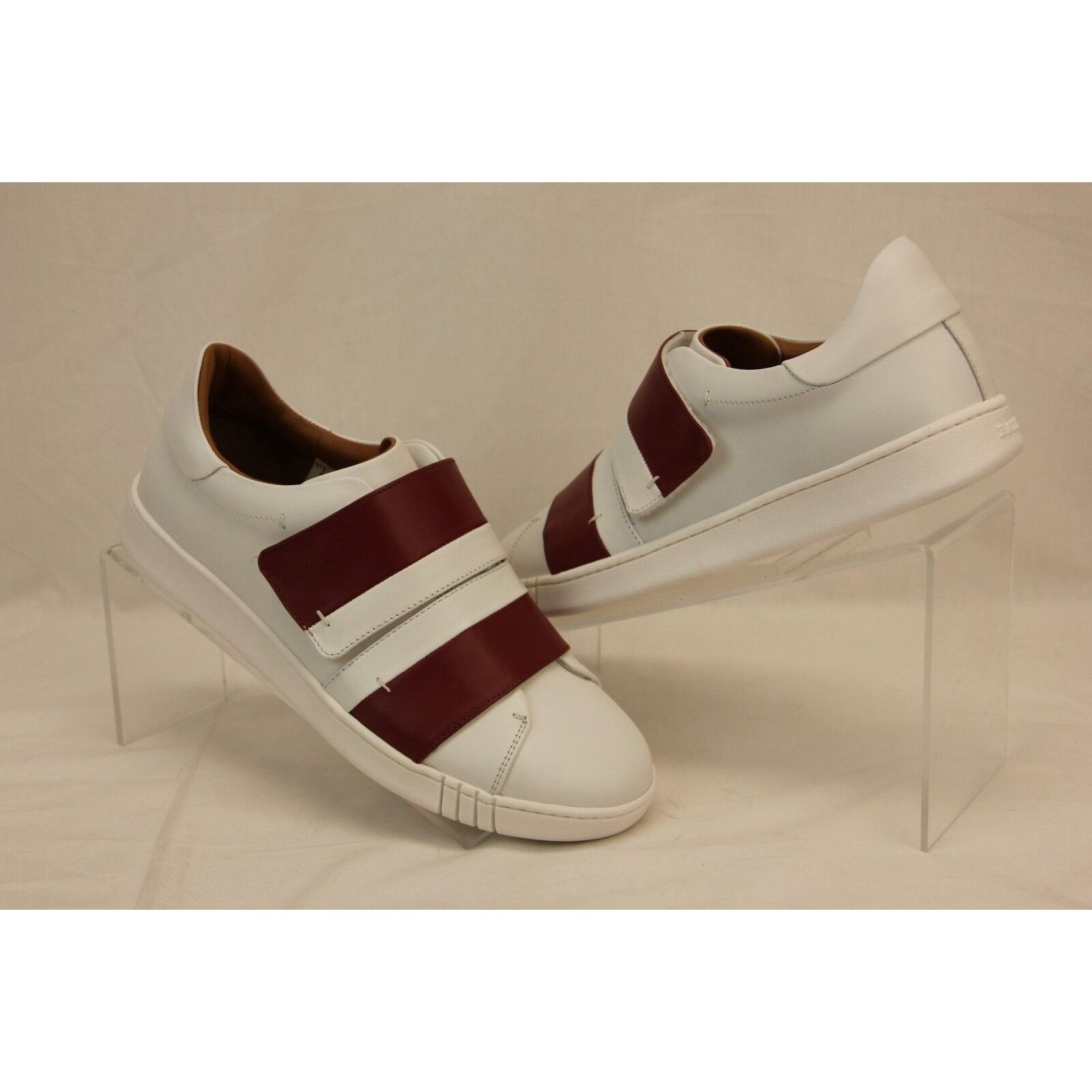 Bally WILLET WHITE RED LEATHER LOGO SWISS SNEAKERS 12 US 45 ITALY Size US 12 / EU 45 - 6 Thumbnail