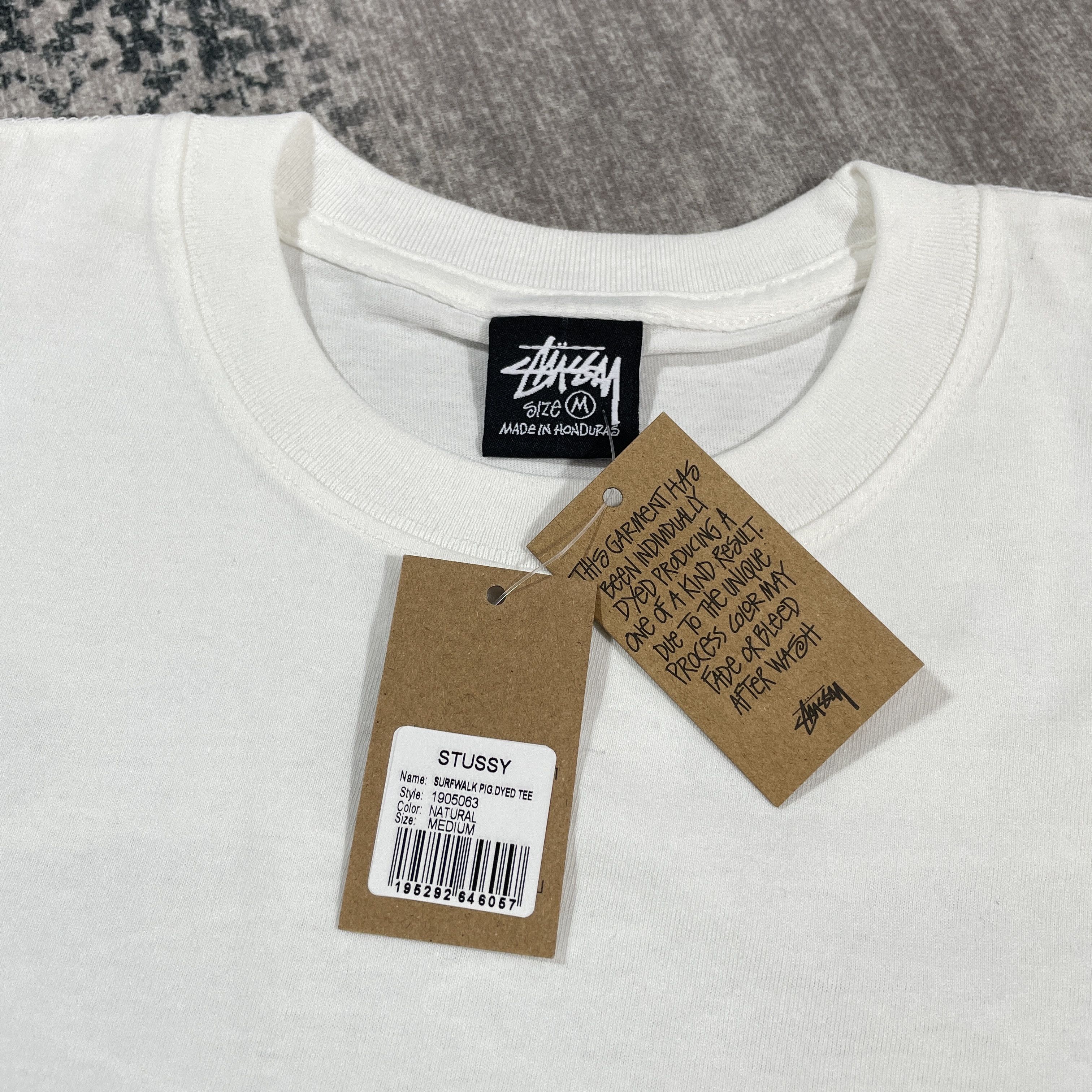 Stussy BNWT Stussy Surfwalk Pig Dyed Tee Natural M Size US M / EU 48-50 / 2 - 5 Thumbnail