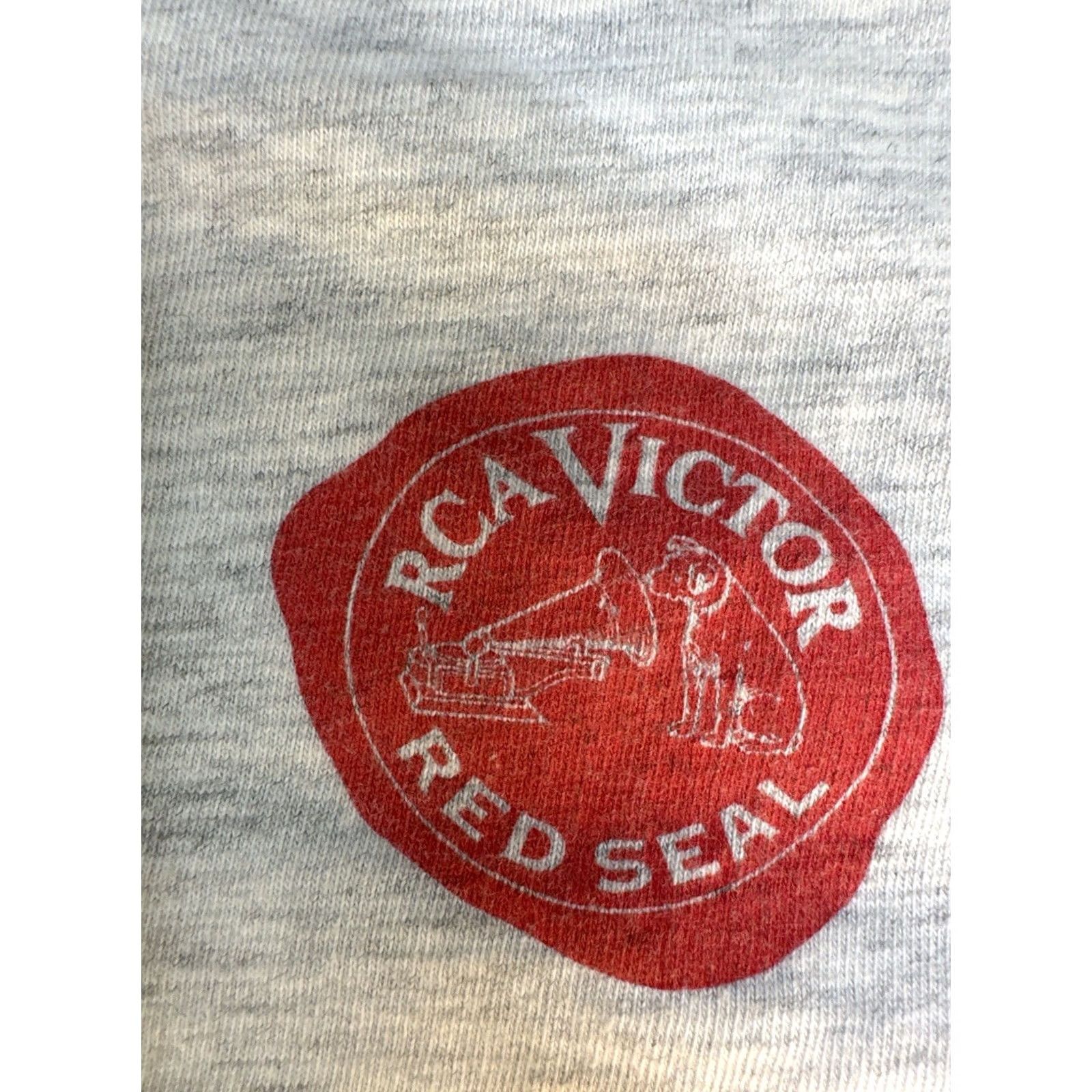 Asics VINTAGE 90s RCA Victor Nipper’s Choice T-Shirt XL Global Basics Promo Tee Mens Gray Size US XL / EU 56 / 4 - 5 Thumbnail