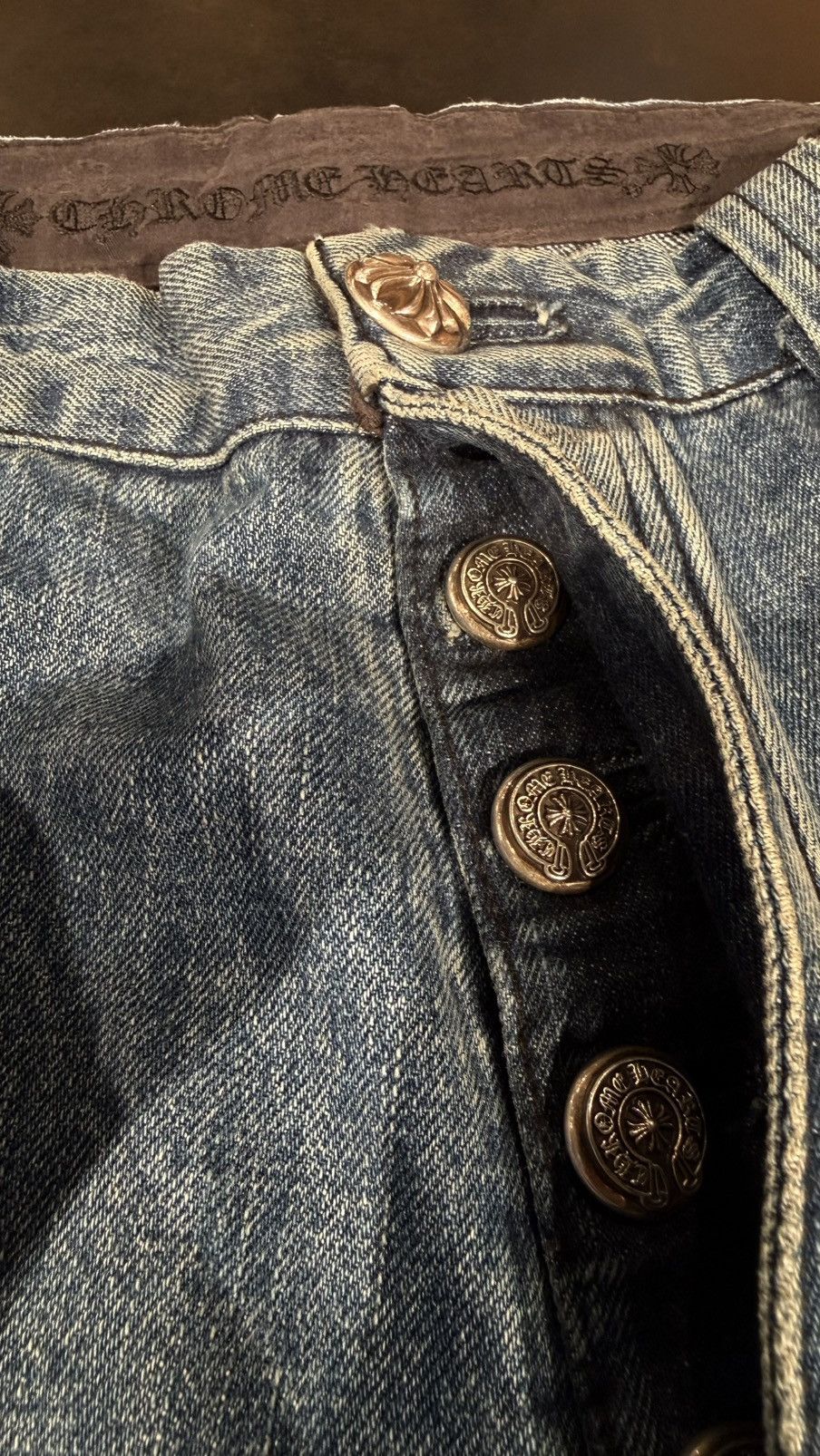 Chrome Hearts Chrome Hearts Black Cross Patch Blue Carpenter Jeans Size US 32 / EU 48 - 5 Thumbnail