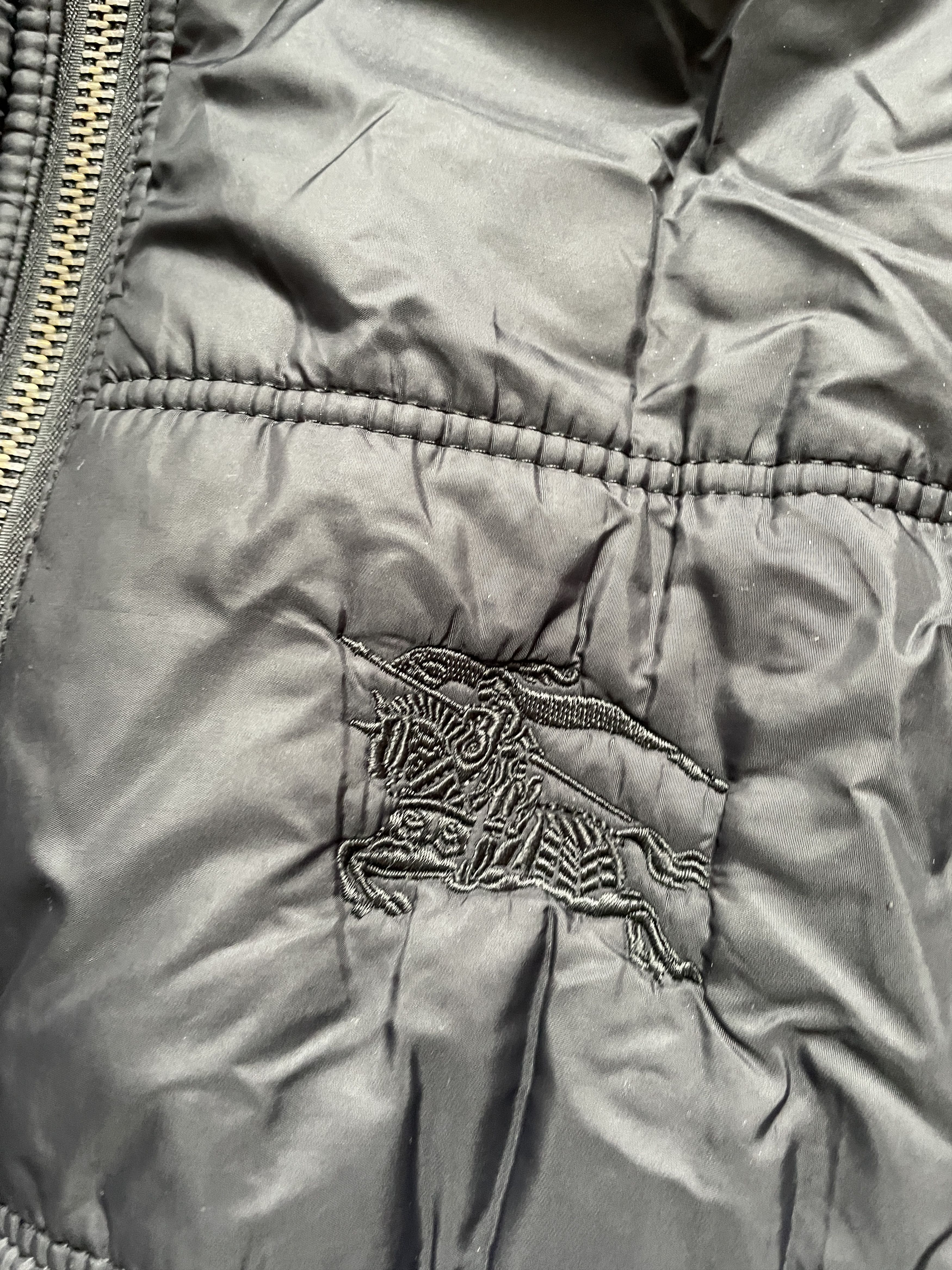 Burberry BURBERRY BLACK NYLON DOWN BOMBER JACKET Size US XL / EU 56 / 4 - 6 Thumbnail