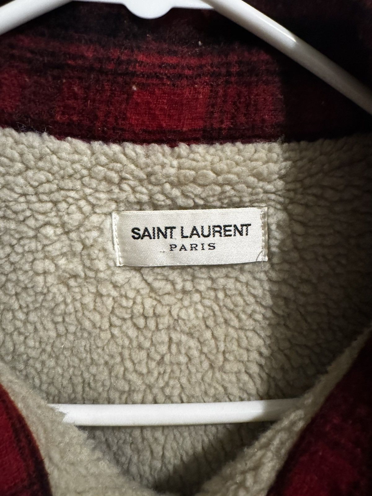 Saint Laurent Paris Saint Laurent Mens shearling overshirt Size US XL / EU 56 / 4 - 4 Thumbnail