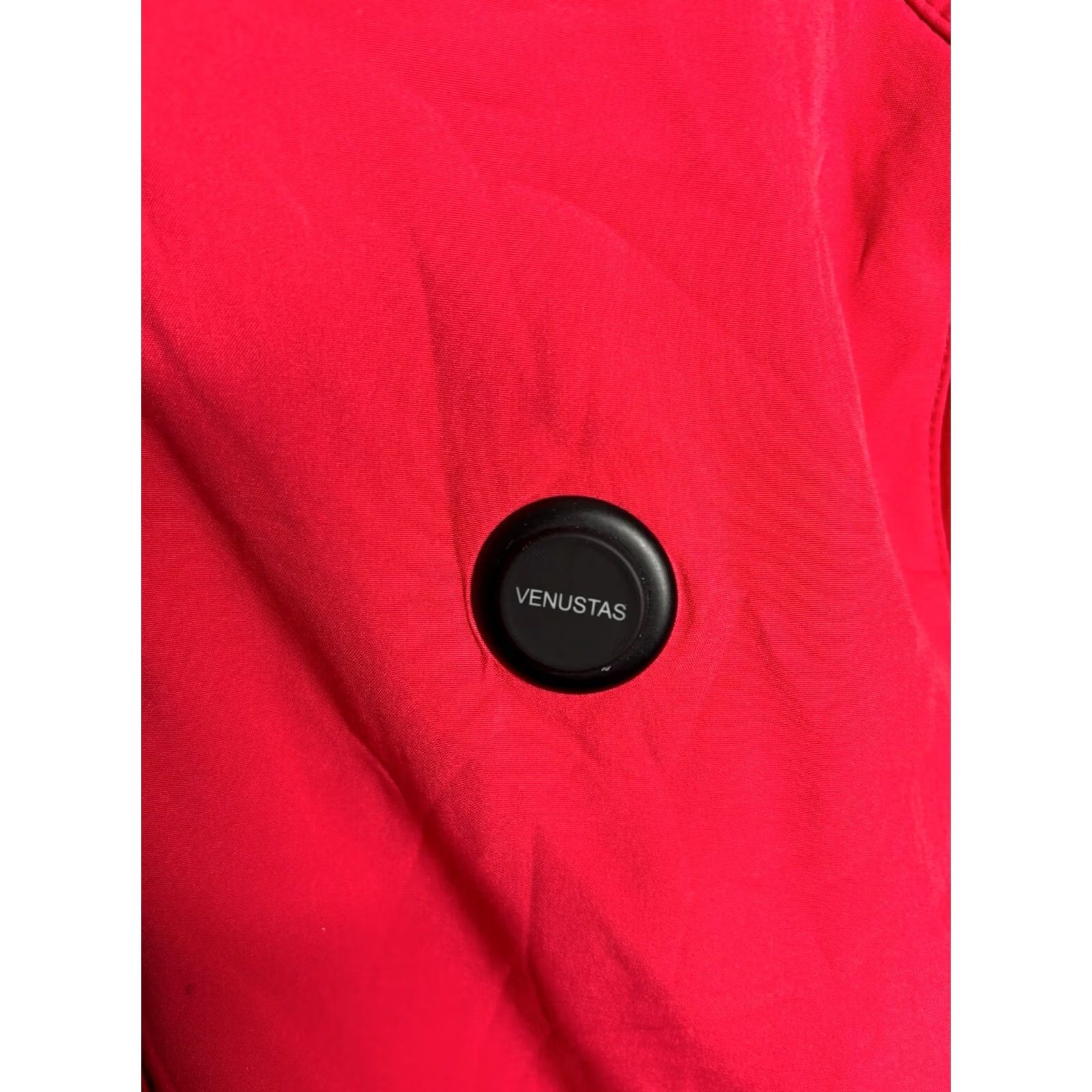 Vintage Venustas Heat Men’s Red Full Zip Heated Jacket W/Hood Size S - Regular Fit, Softshell, Logo, Zipper, Outdoor/Workwear Jacket Size US S / EU 44-46 / 1 - 3 Thumbnail