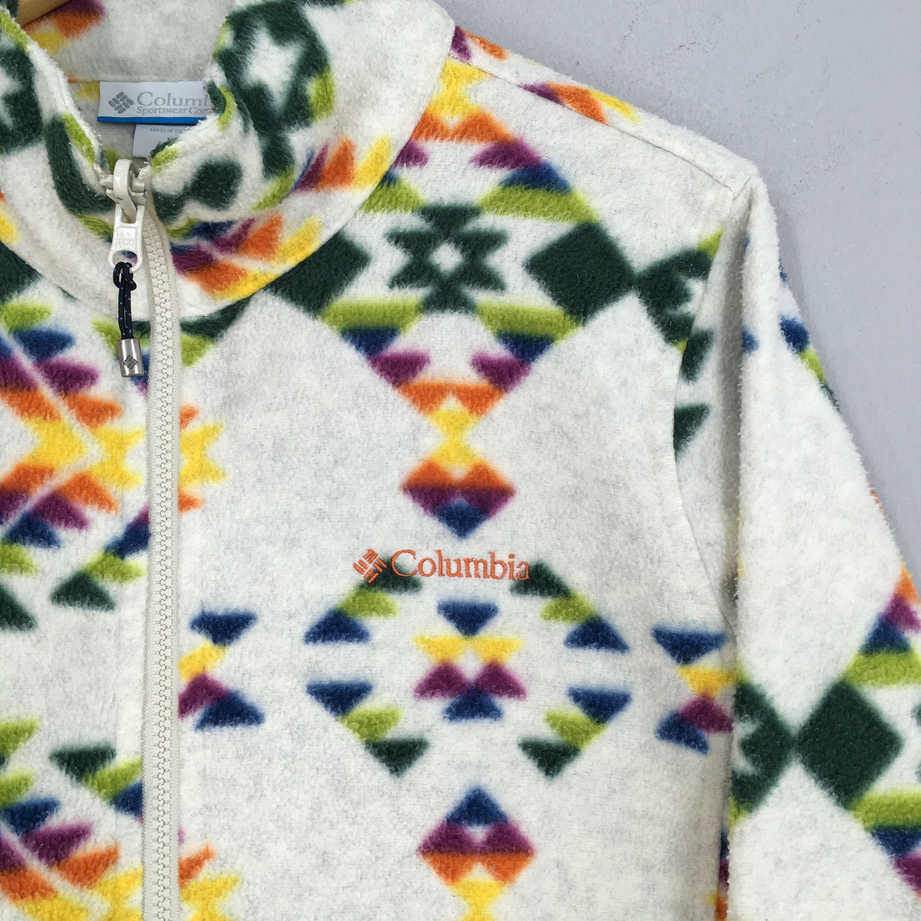 Columbia Columbia Aztec Navajo Tribal Deep Pile Fleece Sweater Large Size US L / EU 52-54 / 3 - 2 Thumbnail