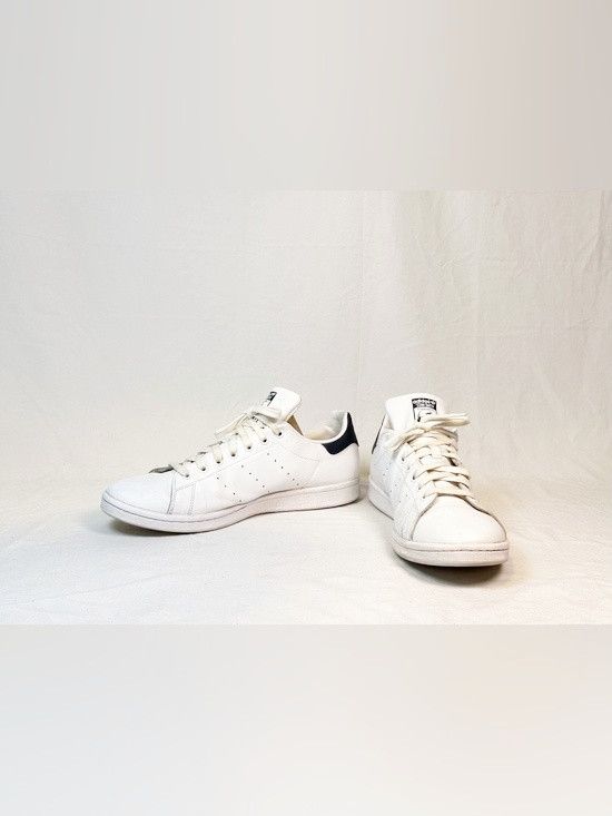Adidas Adidas Originals Mens White Navy Stan Smith Sneakers~12~ Size US 12 / EU 45 - 2 Thumbnail