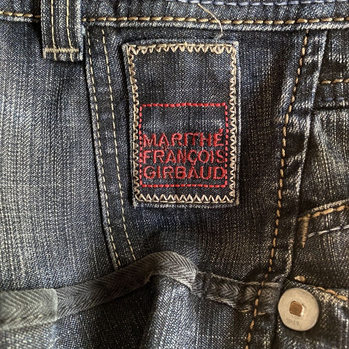 Marithe + Francois Girbaud MARITHE FRANCOIS GIRBAUD Dark Wash Bootcut Jeans Size US 32 / EU 48 - 16 Thumbnail