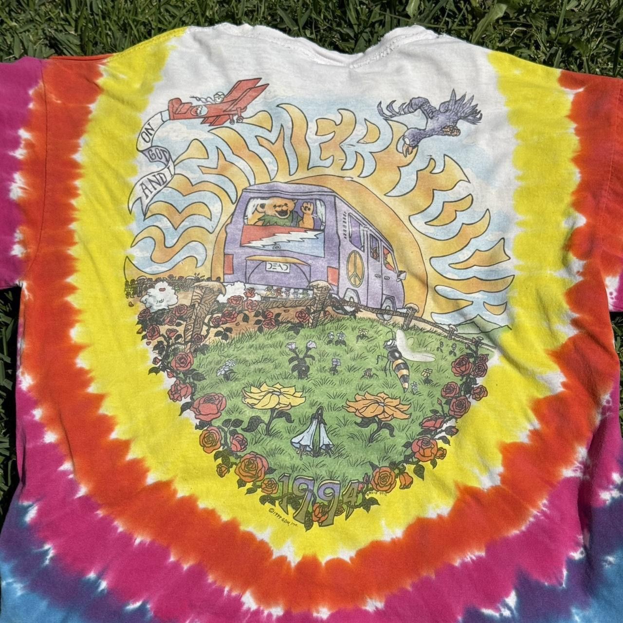 Vintage RARE 1994 Grateful Dead Tour Tee – Liquid Blue Size US XL / EU 56 / 4 - 6 Thumbnail