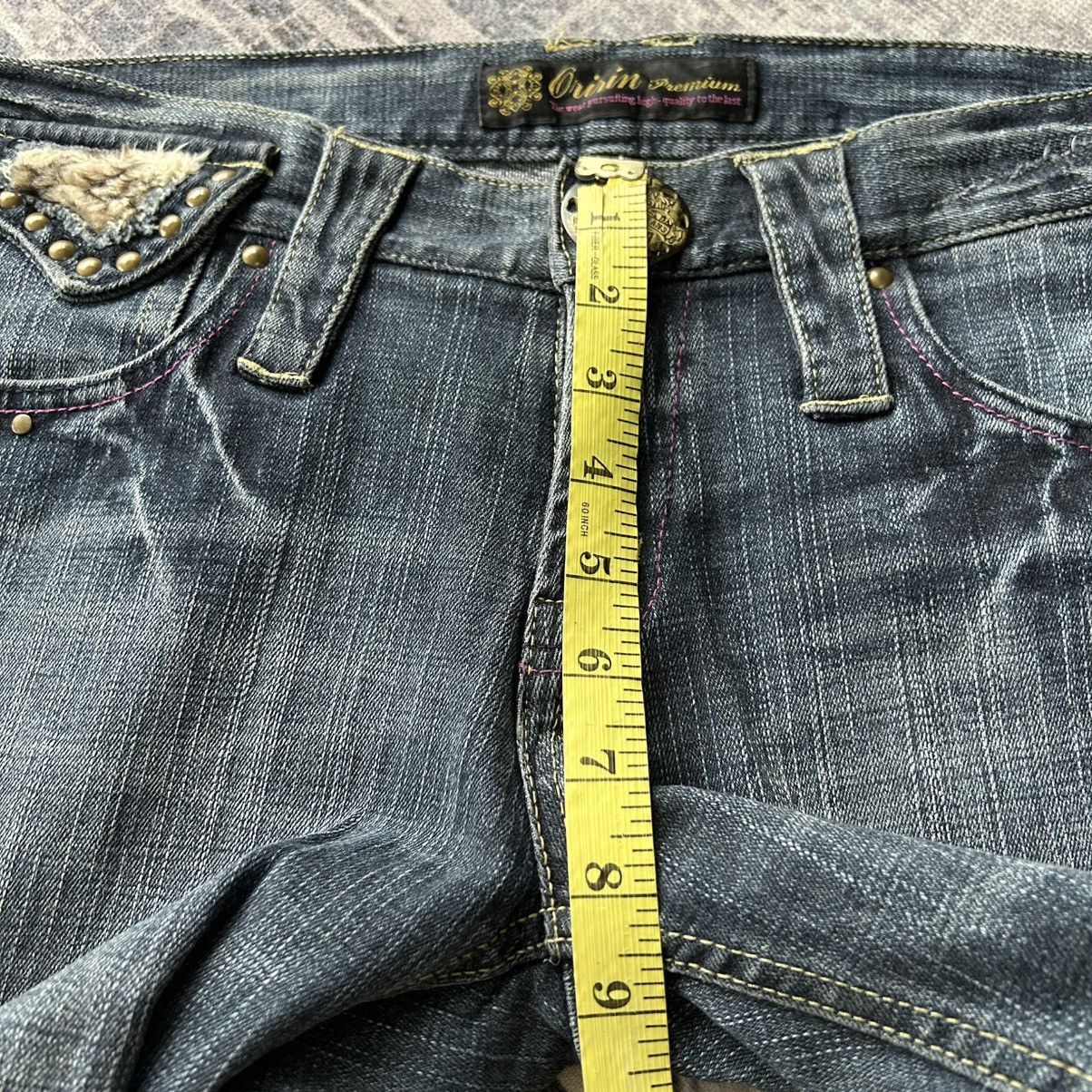 Japanese Brand Oririn Rabbit Flared Jeans Size 32" / US 10 / IT 46 - 16 Thumbnail