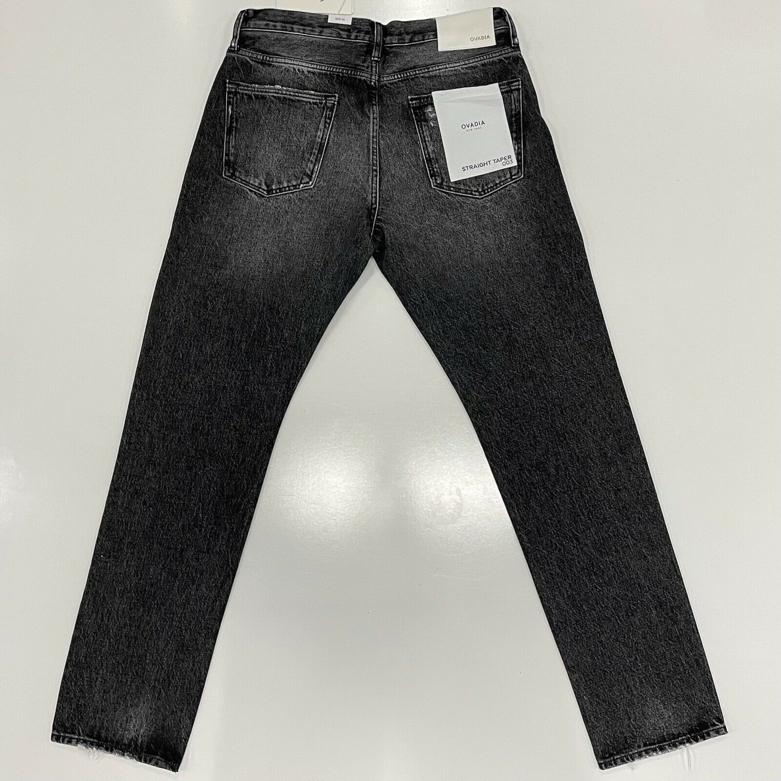 Ovadia & Sons Ovadia & Sons Men's Straight Taper Jeans Black Denim Size 32 Size US 32 / EU 48 - 6 Thumbnail