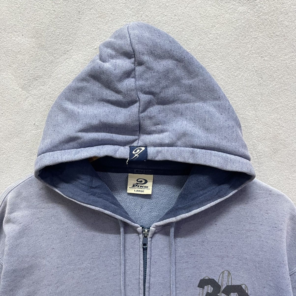 Vintage Vintage Piko Surf Hawaiian Longboard Zip Hoodie Washed Blue Size US L / EU 52-54 / 3 - 4 Thumbnail
