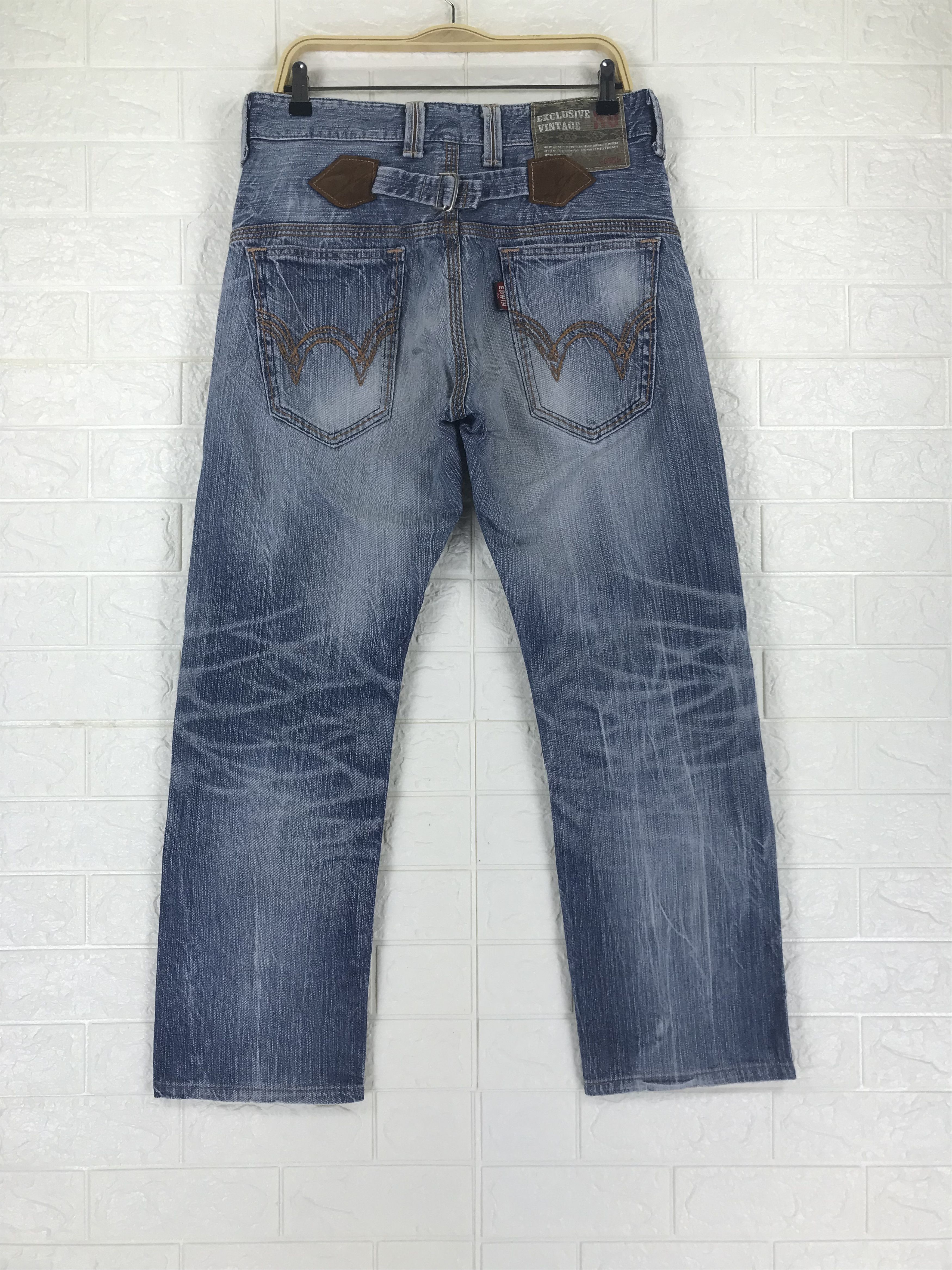 Edwin Vintage Edwin 435 XVS Buckle Back Jeans Size US 30 / EU 46 - 1 Thumbnail