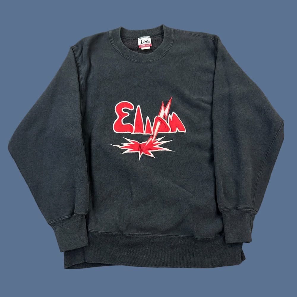 Lee VINTAGE Lee Cross Grain Sweatshirt Mens Large Punk Band Logo Pullover USA 90s Size US L / EU 52-54 / 3 - 1 Thumbnail