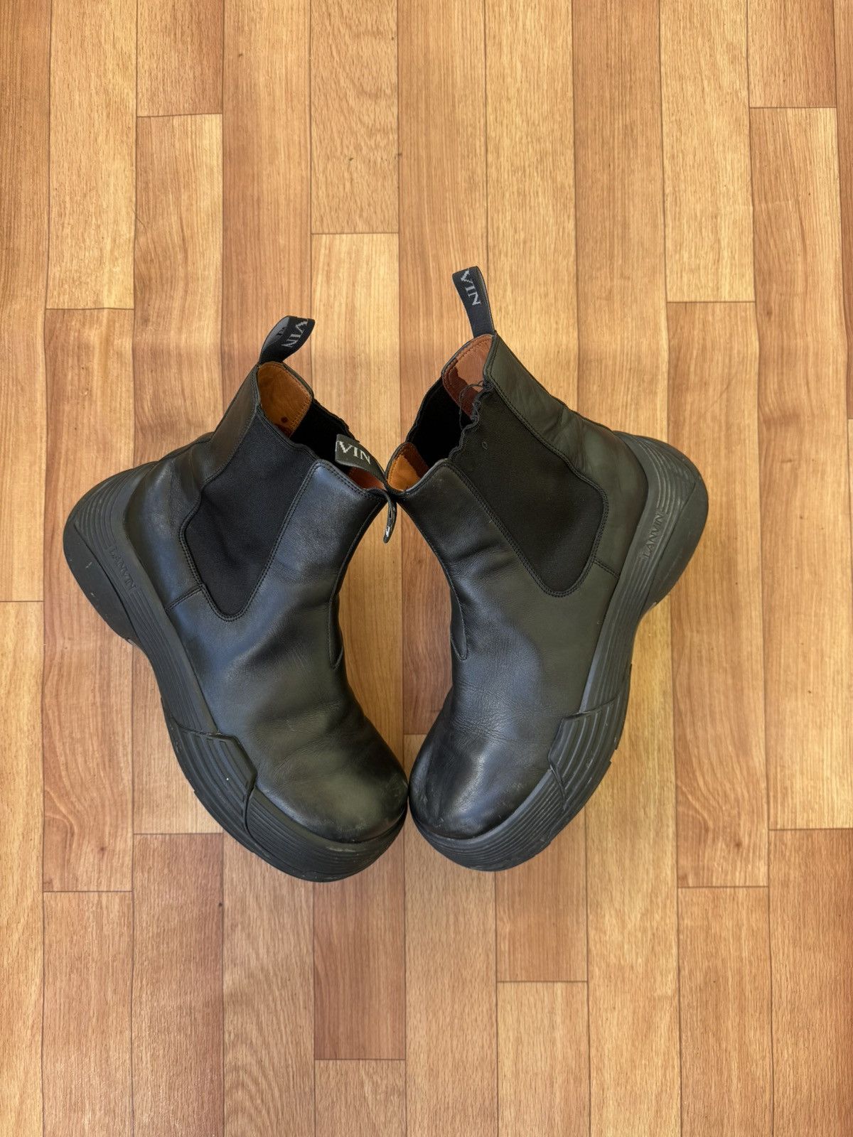 Lanvin 🕷️💥 Lanvin Bold Chelsea Boots Size US 10 / EU 43 - 7 Thumbnail