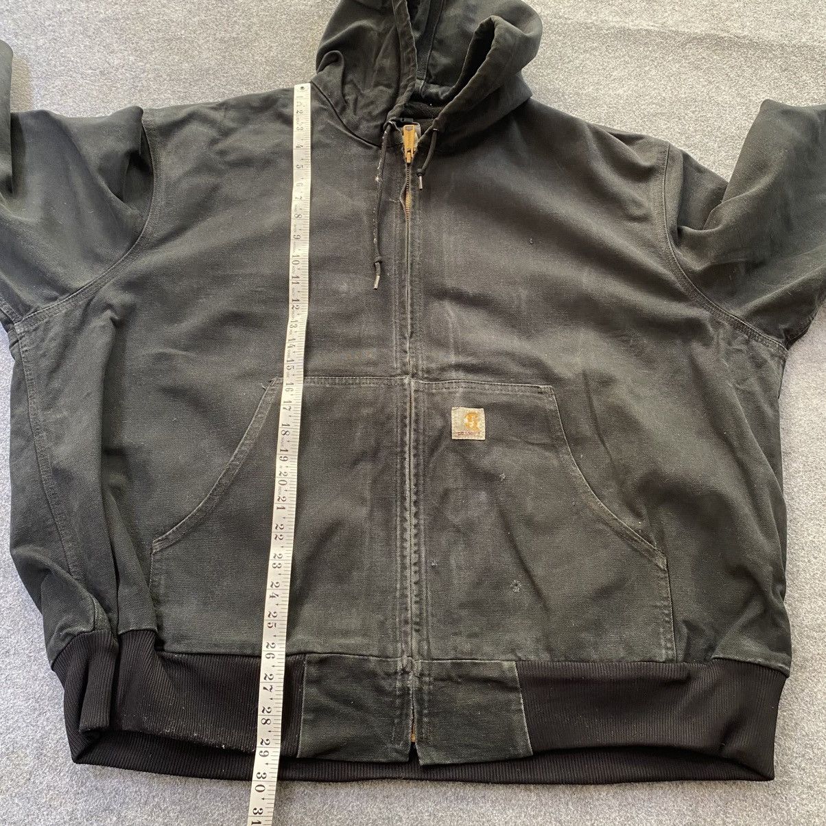 Carhartt Vintage Carhartt Faded Black Hooded Jacket Size US XL / EU 56 / 4 - 9 Thumbnail