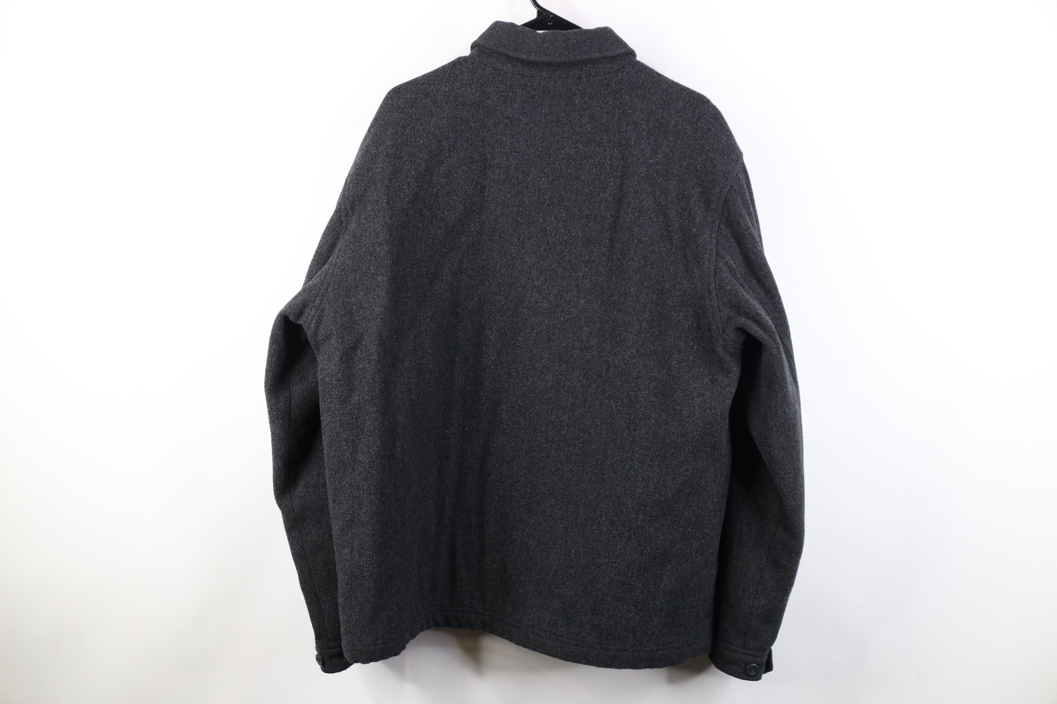 Abercrombie & Fitch Vintage 90s Y2K Abercrombie & Fitch Wool Bomber Jacket Gray Size US L / EU 52-54 / 3 - 14 Thumbnail