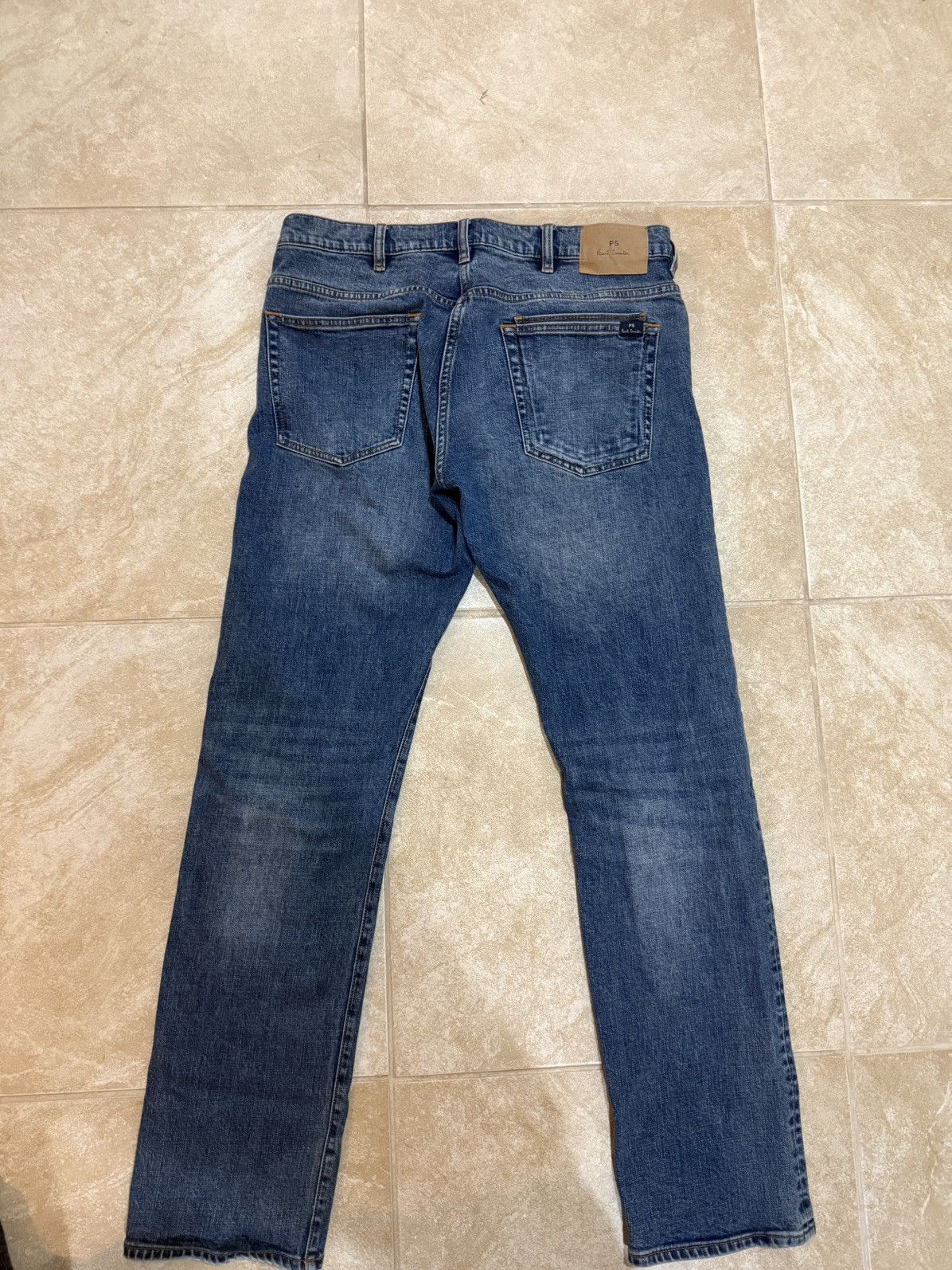 Paul Smith Paul Smith Crosshatch Stretch Blue-Rinse Jeans Size US 31 - 2 Thumbnail