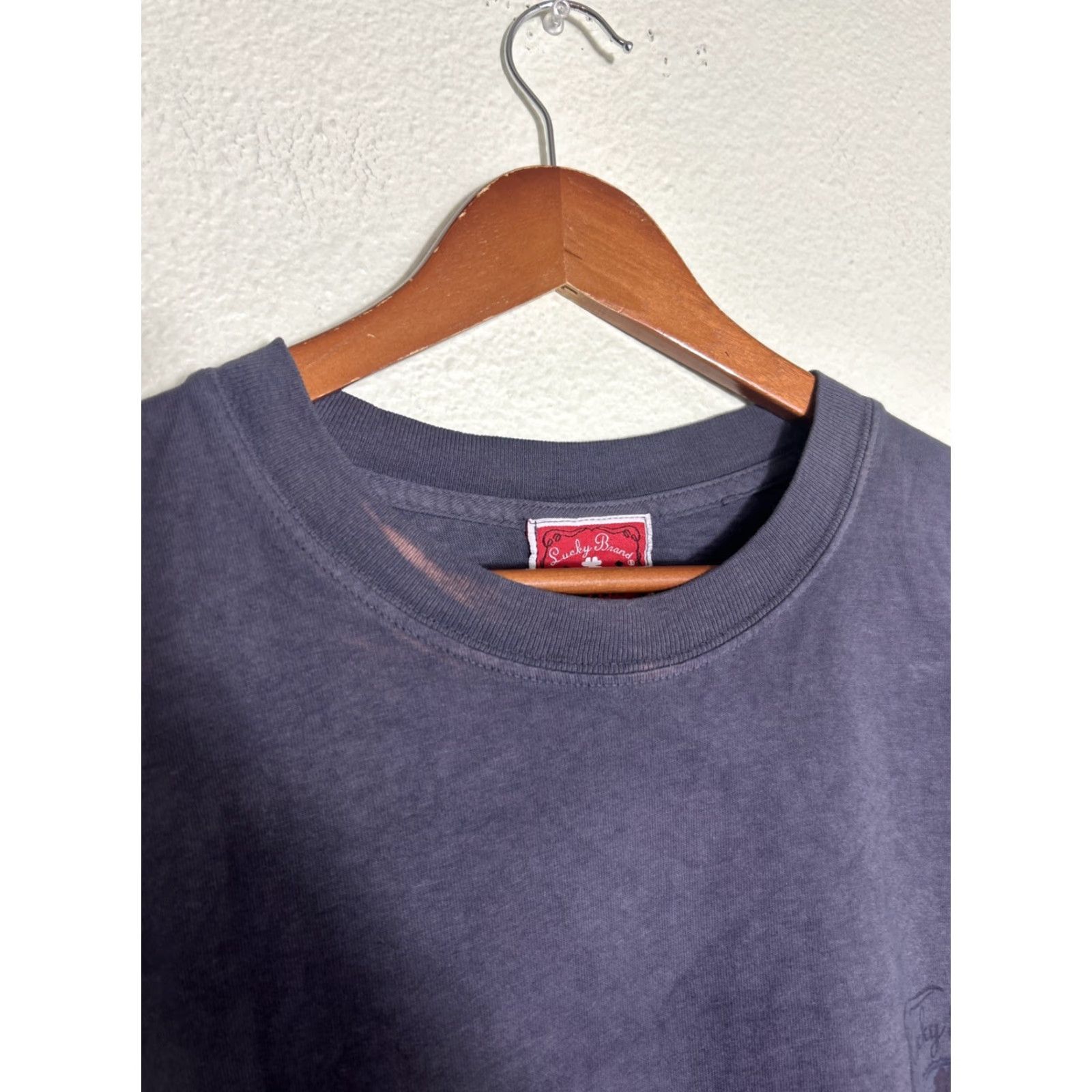 Lucky Brand Lucky Brand Short Sleeve T Shirt Gray One Size fits Him Stained Size US M / EU 48-50 / 2 - 3 Thumbnail