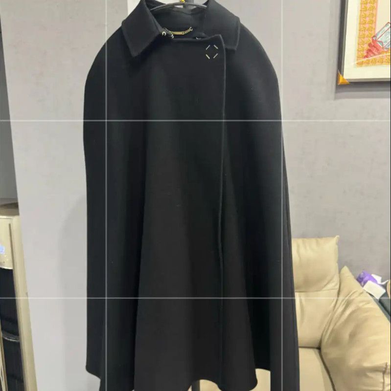 Versace Black Wool Women's Coat 0089