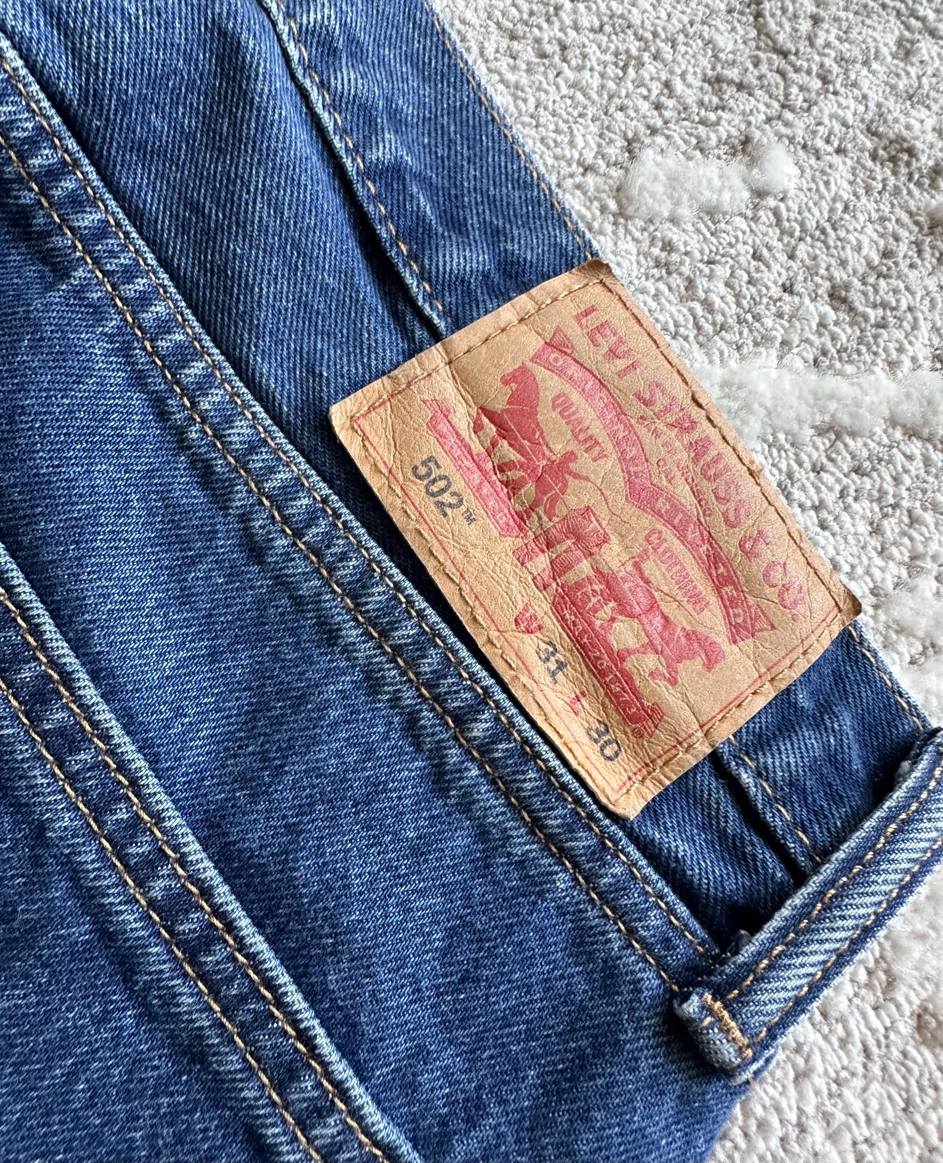 Levi's Jeans pants Levis Strauss 502 denim 31/30 Size US 31 - 4 Thumbnail