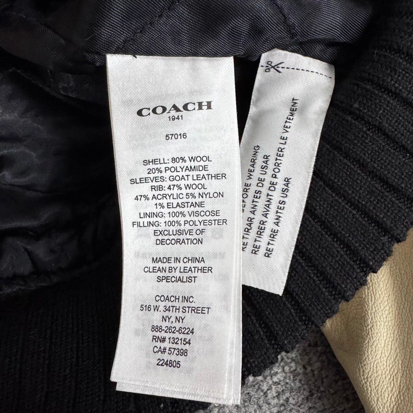 Coach Coach stardust patch color block baseball jacket Size US XL / EU 56 / 4 - 8 Thumbnail