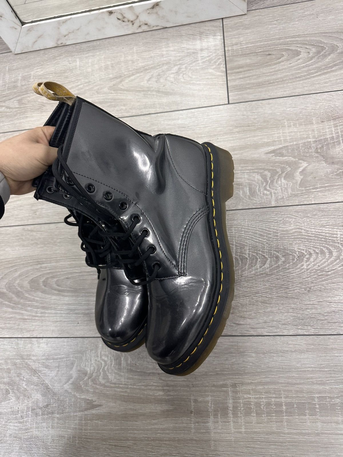 Dr. Martens Dr.Martens 1460 Vegan Chrome Boots Size US 9 / EU 42 - 3 Thumbnail