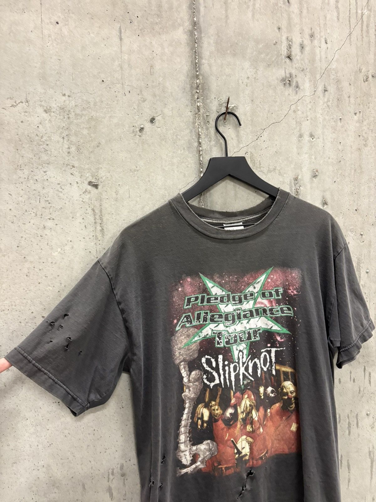 Band Tees Vintage Slipknot Shirt Faded Distressed Grunge Band Size US L / EU 52-54 / 3 - 4 Thumbnail
