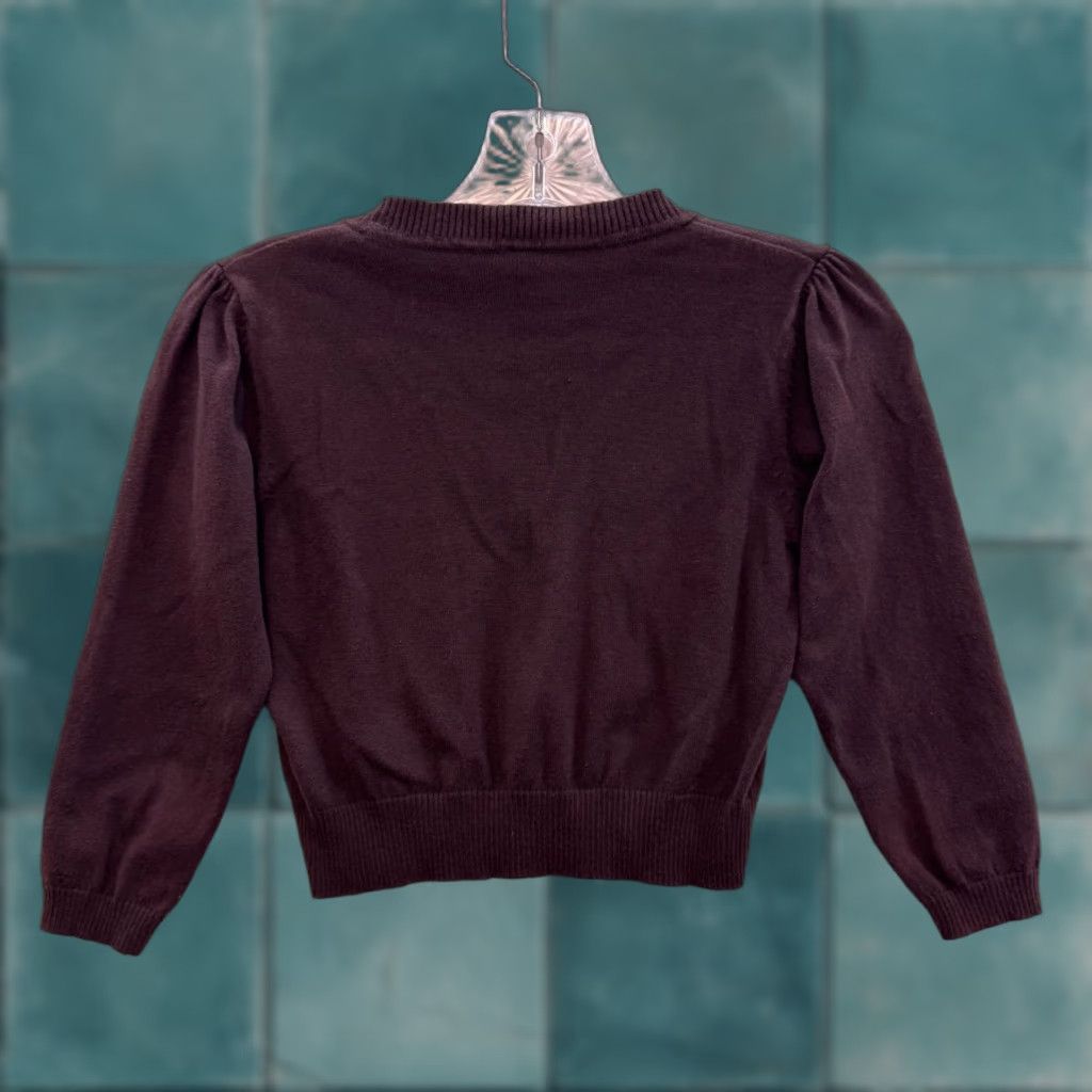 Forever 21 VINTAGE Y2K Crop Cardigan Top XS Brown Bolero Boho Whimsigoth Shirt Womens Size XS / US 0-2 / IT 36-38 - 1 Thumbnail