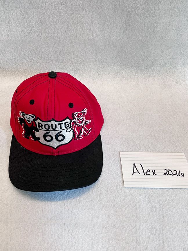 AllMyHatsAreDead AllMyHatsAreDead Route 66 Dancing Bear Snapback Hat Size ONE SIZE - 5 Thumbnail