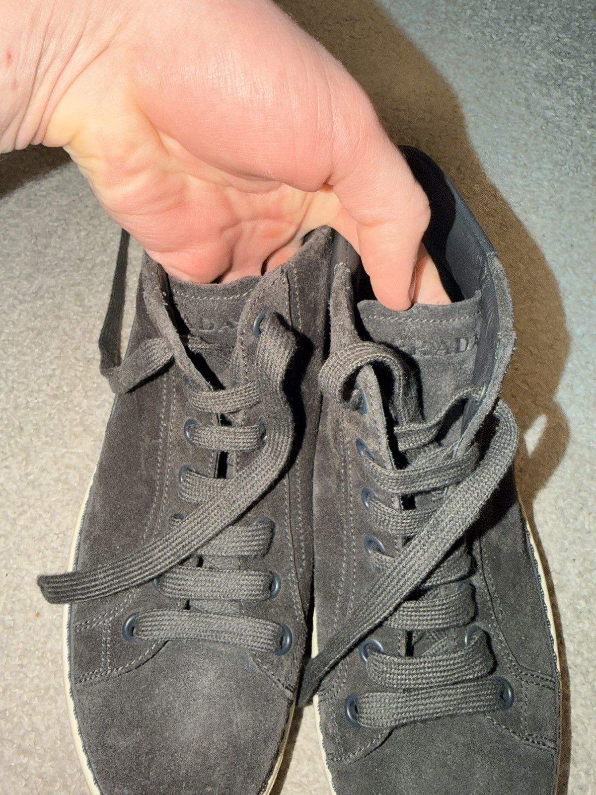 Prada Prada Leather high top sneakers Size US 9 / EU 42 - 3 Thumbnail