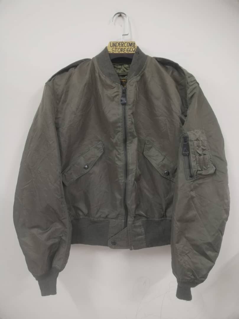 Avirex 📌VINTAGE AVIREX FLYING MAN LIGHT ZONE ZIPPER JACKET BOMBER Size US XL / EU 56 / 4 - 1 Thumbnail