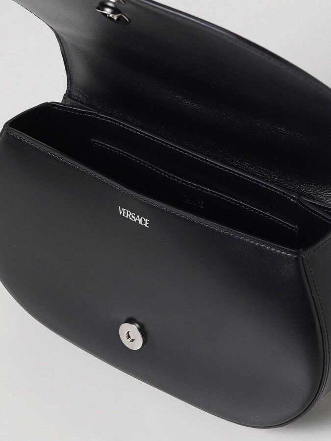 Versace o1mle0824 Size: OS / Goddess Leather Crossbody Bag in Black Size ONE SIZE - 4 Thumbnail
