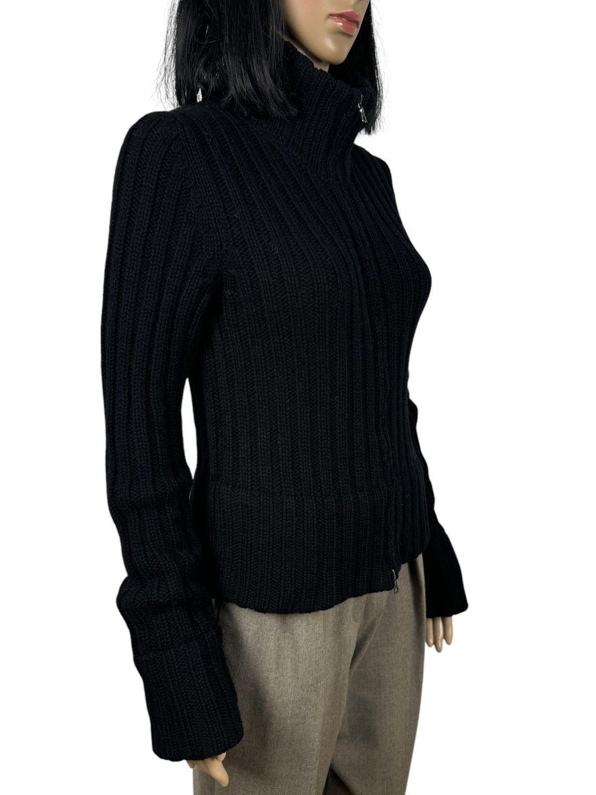 Designer Manrico Italy Knit Cashmere Full-Zip Sweater size 40 Size S / US 4 / IT 40 - 4 Thumbnail