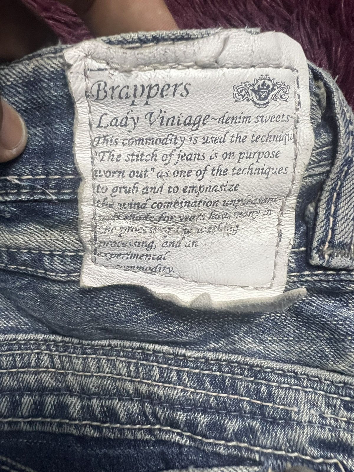 Big John VTG Brappers Japanese Denim Lady Vintage Flare Jeans Y2K(47) Size 32" / US 10 / IT 46 - 14 Thumbnail
