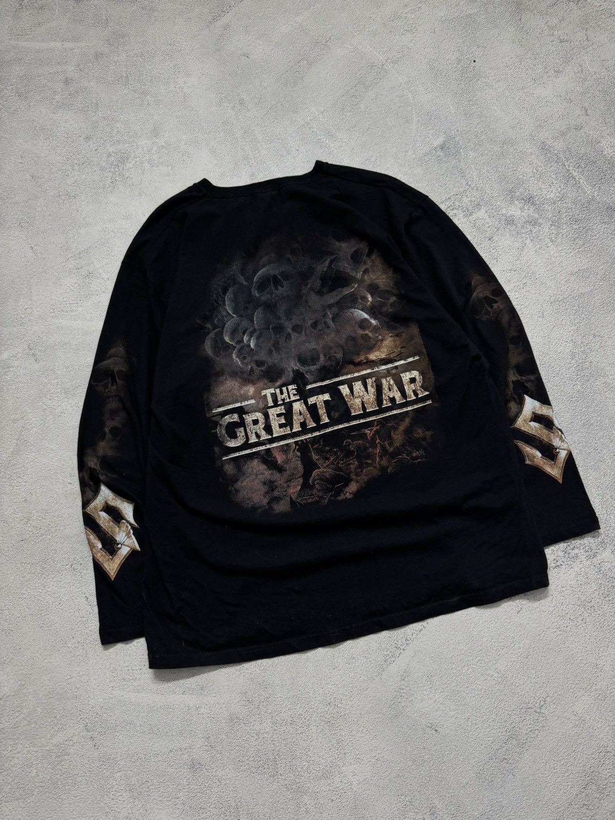 Fruit Of The Loom Vintage Y2k Sabaton Big Logo Print Size US XL / EU 56 / 4 - 12 Thumbnail