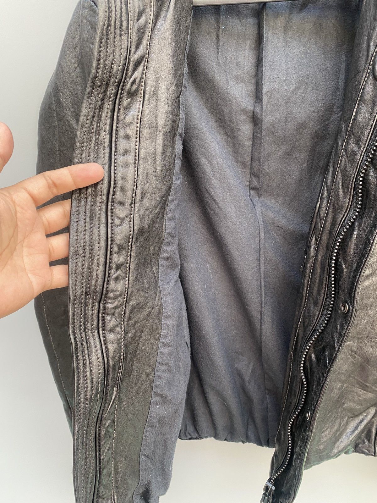 TROVE Trove Avant Garde Leather Jacket Size US S / EU 44-46 / 1 - 15 Thumbnail