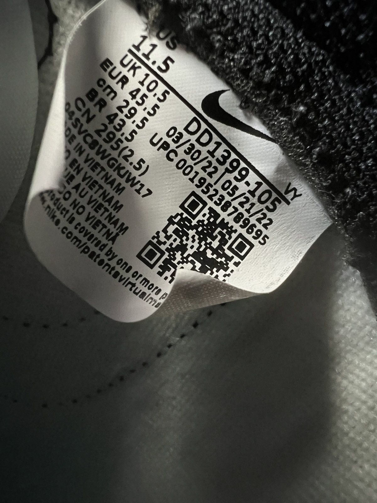 Nike Nike Dunk High Black White Panda Size US 11.5 / EU 44-45 - 9 Thumbnail
