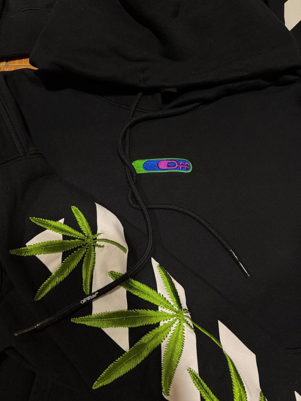 Off-White OFF WHITE HIGH WEED BLACK HOODIE Size US XL / EU 56 / 4 - 3 Thumbnail