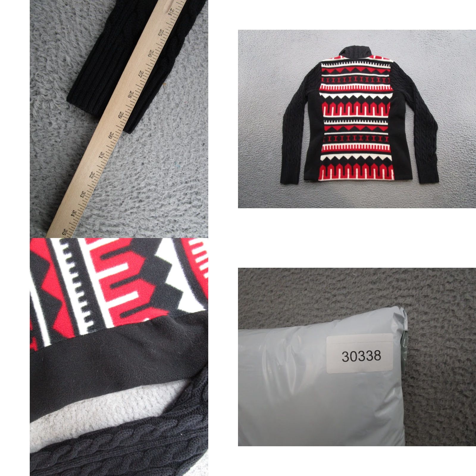Ralph Lauren Lauren Ralph Lauren Active Fleece Sweater Jacket Size M Geometric Abstract Read Size M / US 6-8 / IT 42-44 - 8 Thumbnail
