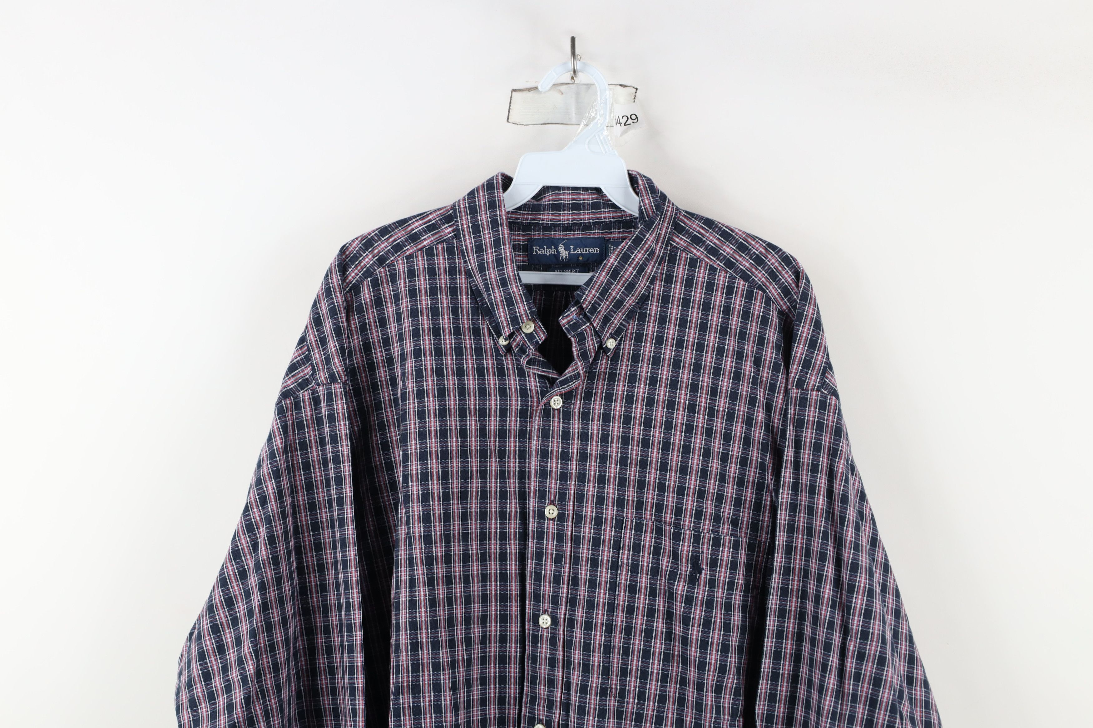 Ralph Lauren × Vintage Vintage 90s Ralph Lauren Heavy Baggy Fit Button Down Shirt Size US L / EU 52-54 / 3 - 2 Thumbnail