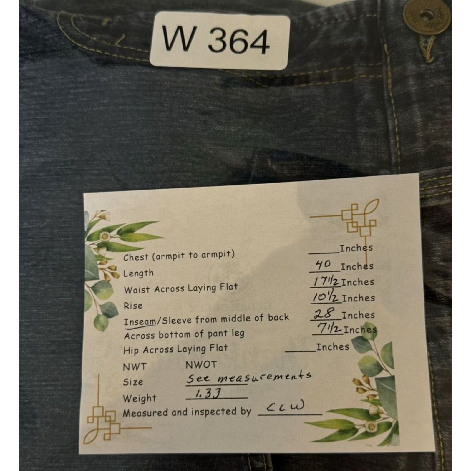 Vintage Relativity Jeans Women's 35 X 28 Blue Denim Stretch High Rise Straight Leg Pockets Size 24" / US 00 / IT 34 - 7 Thumbnail