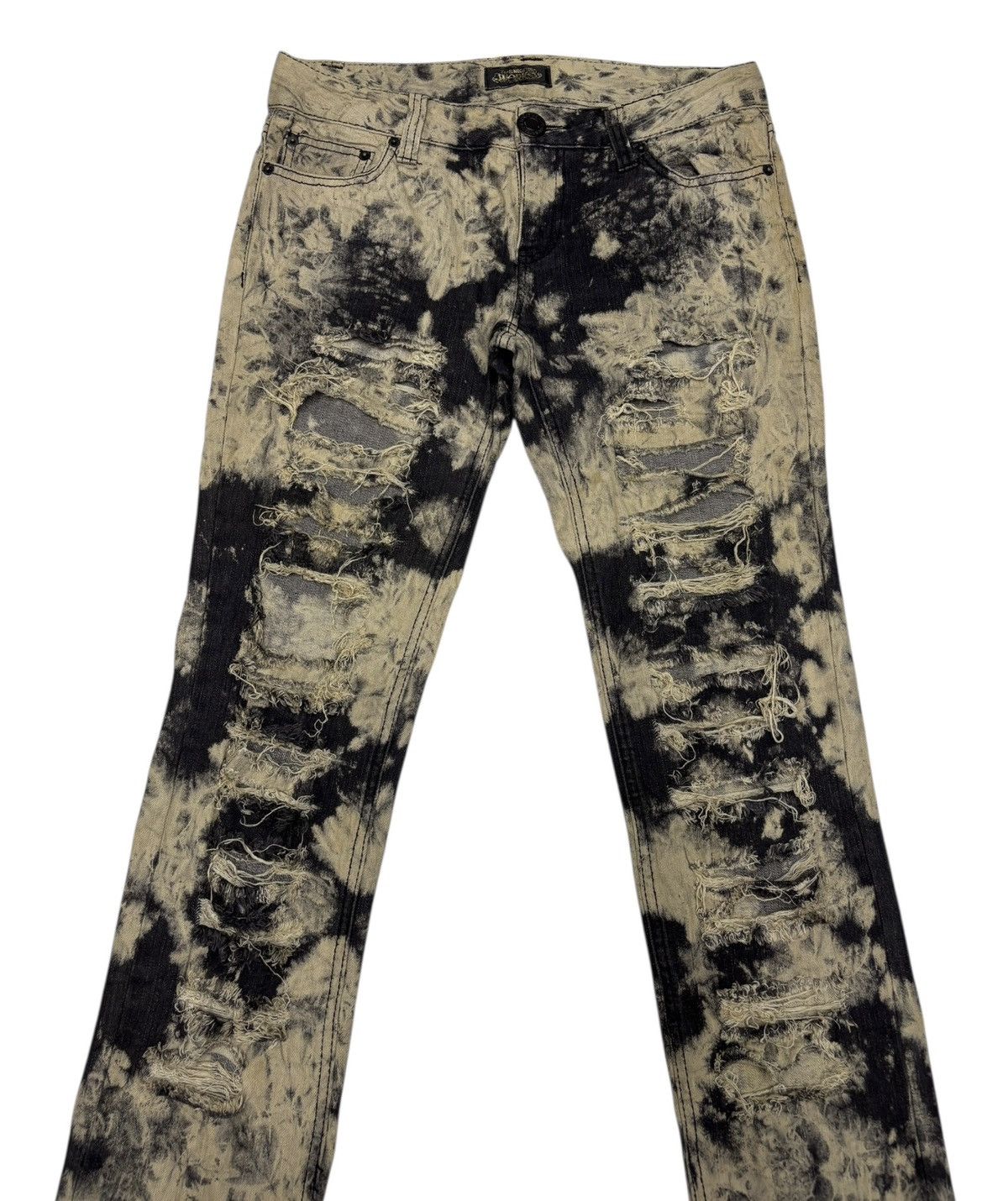 Kapital 🔥 Amiri Style Bleach Wash Distressed Flare Jeans Size US 32 / EU 48 - 3 Thumbnail