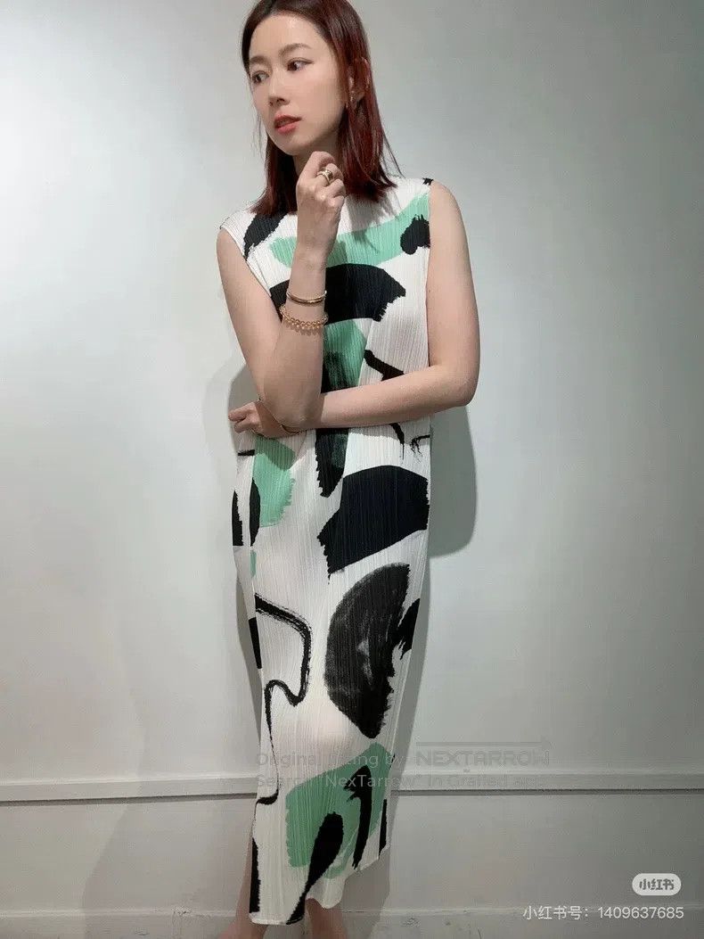 Issey Miyake Issey Miyake Ink-Wash Style Dress Size M / US 6-8 / IT 42-44 - 8 Thumbnail